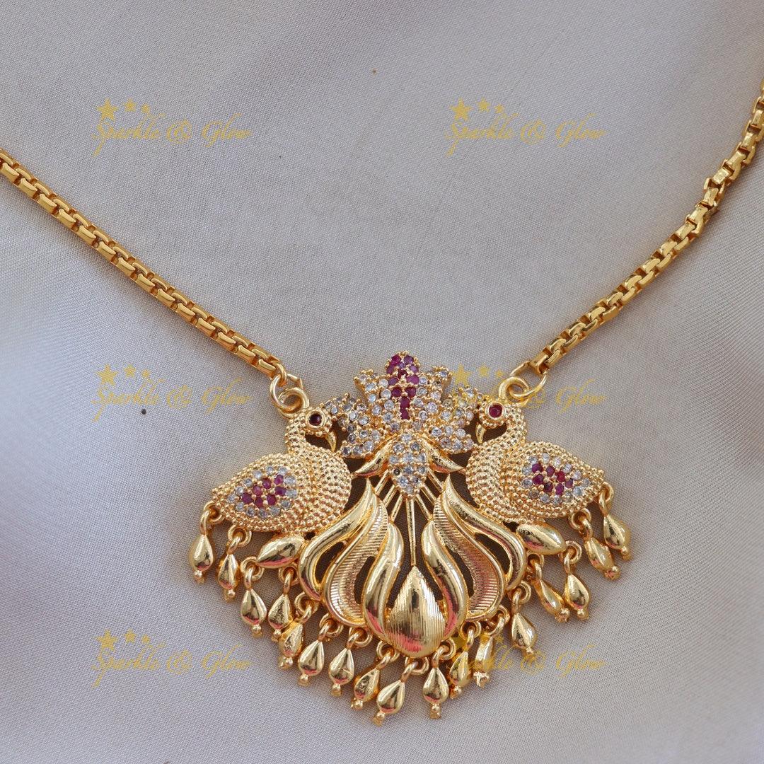 Exquisite Multicolor Peacock Pendant Necklace