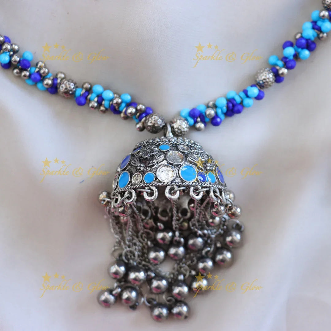 Elegant Beaded Necklace Set for Weddings & Festivals