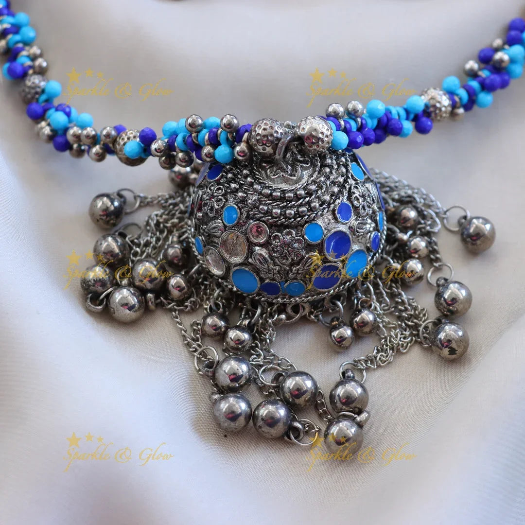 Elegant Beaded Necklace Set for Weddings & Festivals