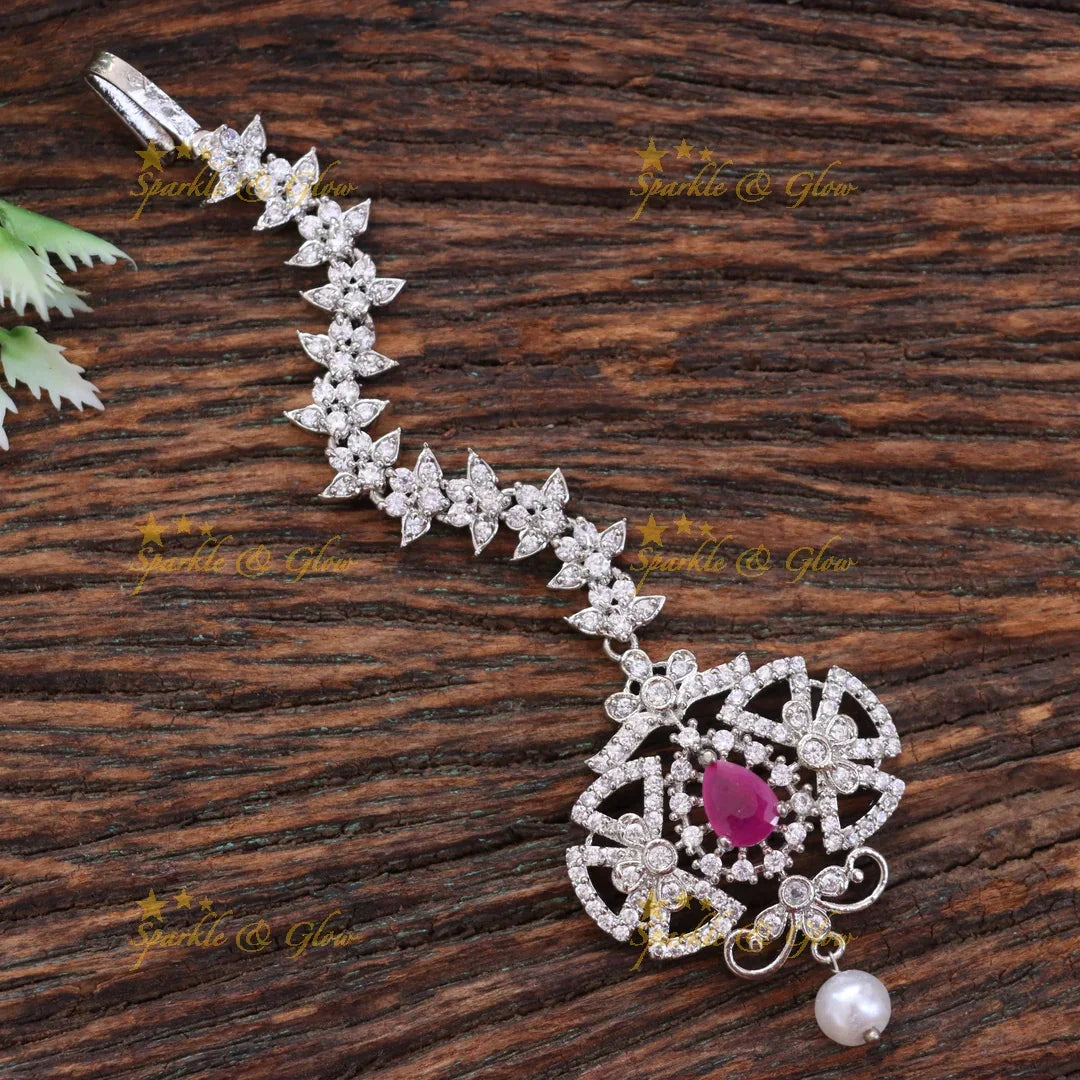 Elegant Diamond Maang Tikka for Weddings & Festivals