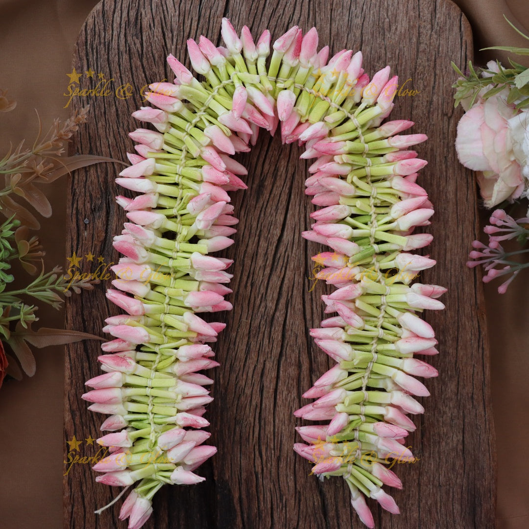 Elegant Pink Jasmine Gajra - Perfect Festive Hair Accessory