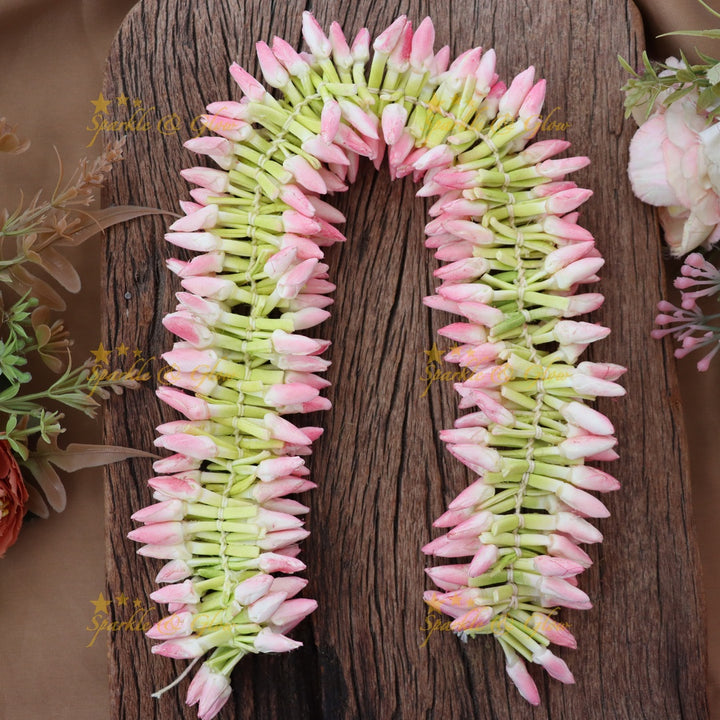 Elegant Pink Jasmine Gajra - Perfect Festive Hair Accessory