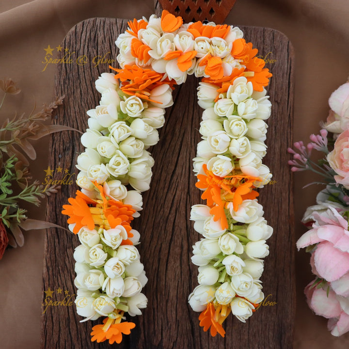 Exquisite Flower Gajra Hair Clip for Festive Elegance