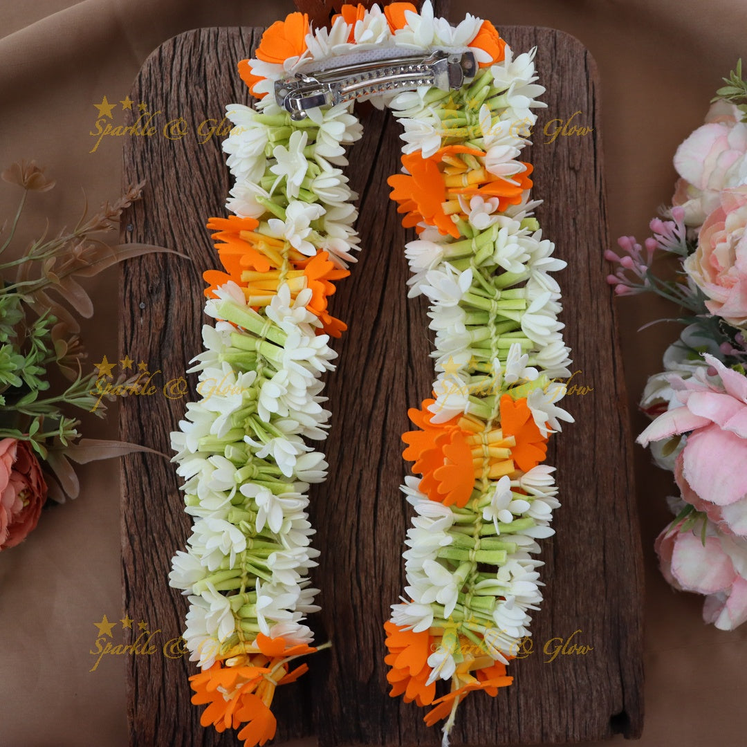 Exquisite Floral Gajra Hair Clip for Festive Elegance