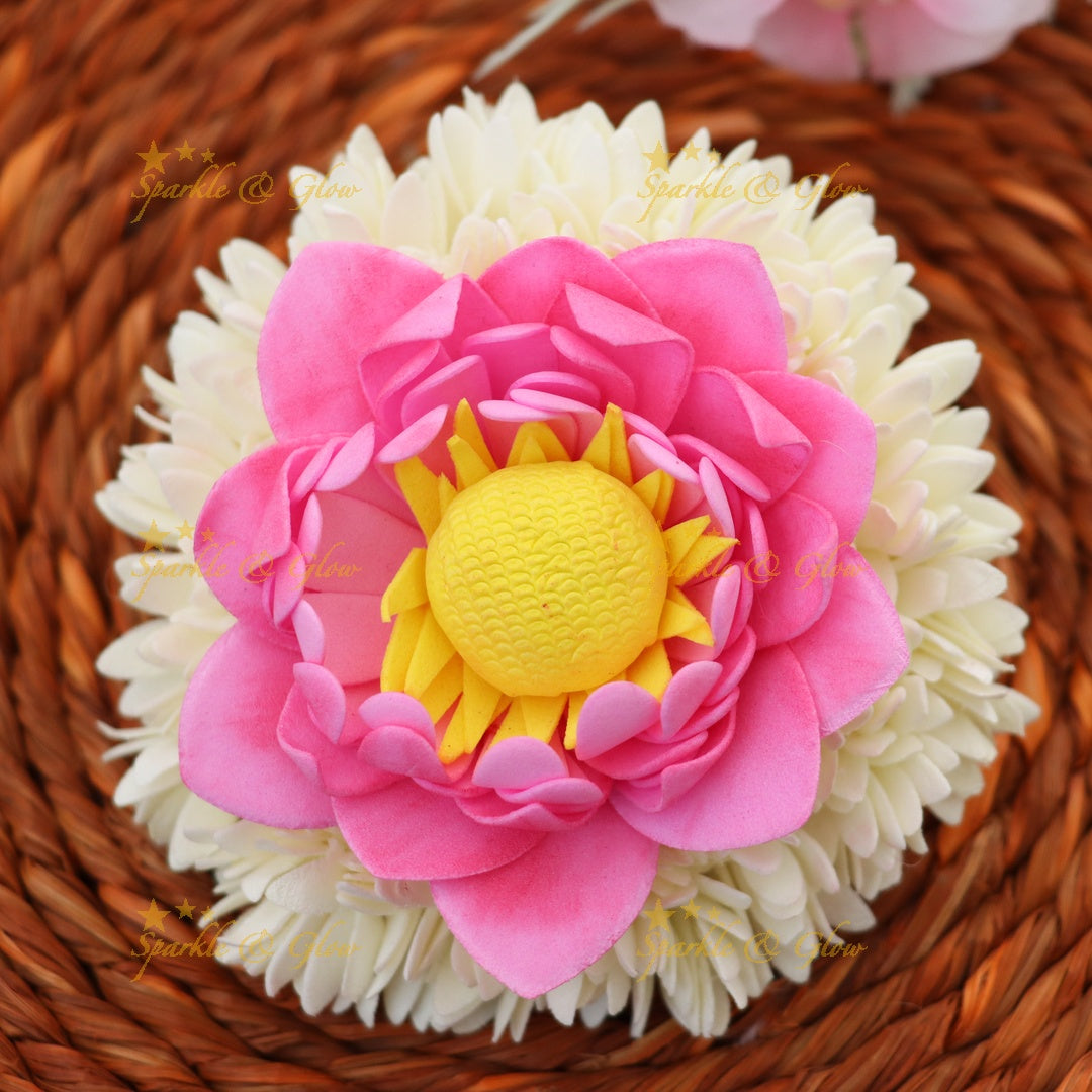 Elegant Floral Hair Clip for Festive Celebrations