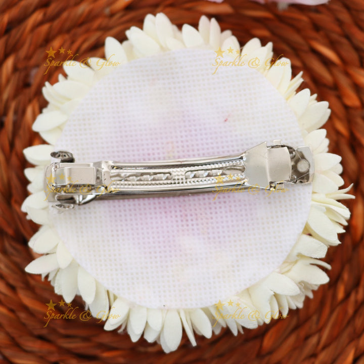 Elegant Floral Hair Clip for Festive Celebrations