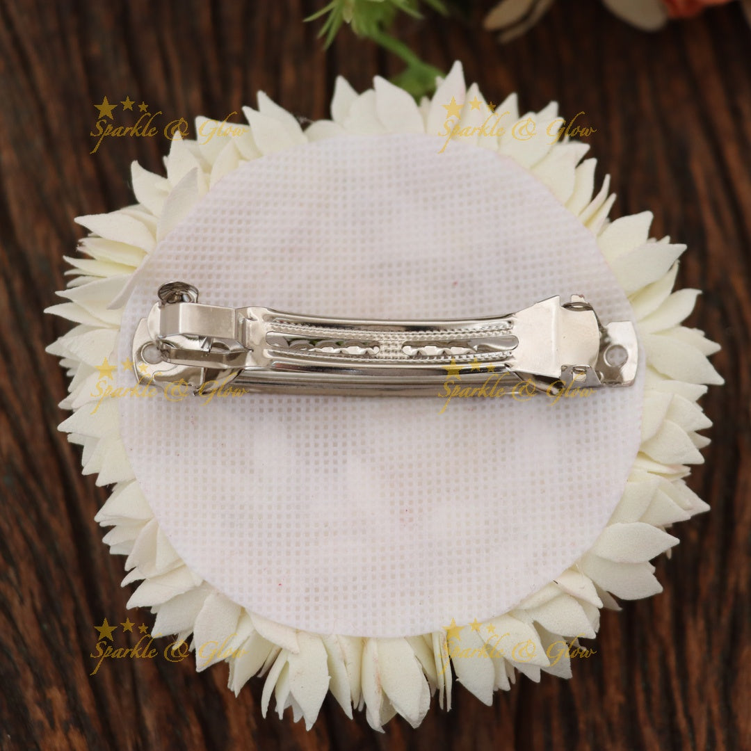 Elegant Festive Floral Hair Clip for Special Occasions