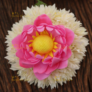 Elegant Festive Floral Hair Clip for Special Occasions