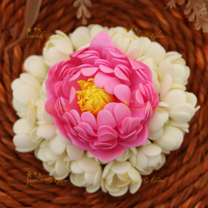 Exquisite Floral Hair Clip – Festive Elegance