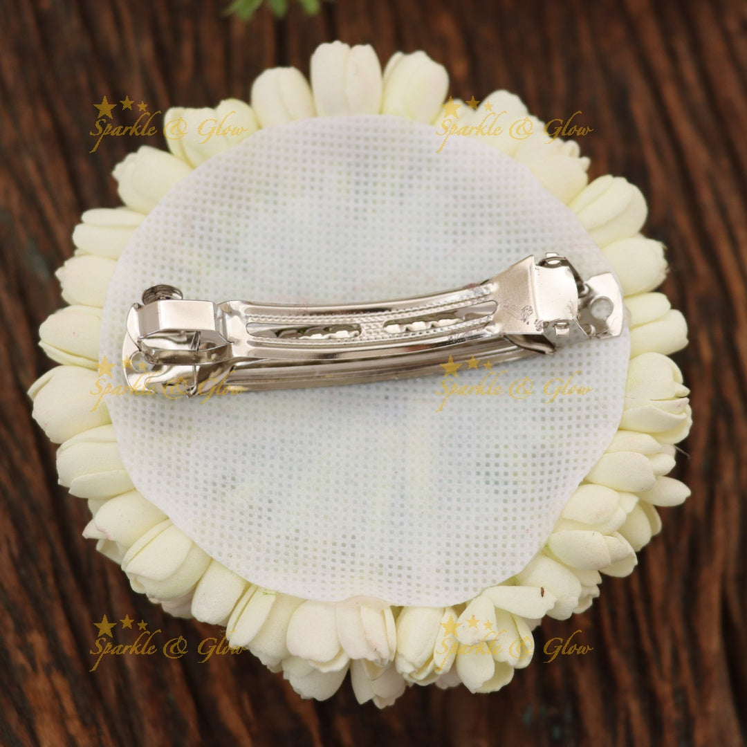 Beautiful Floral Hair Clip for Festive Occasions