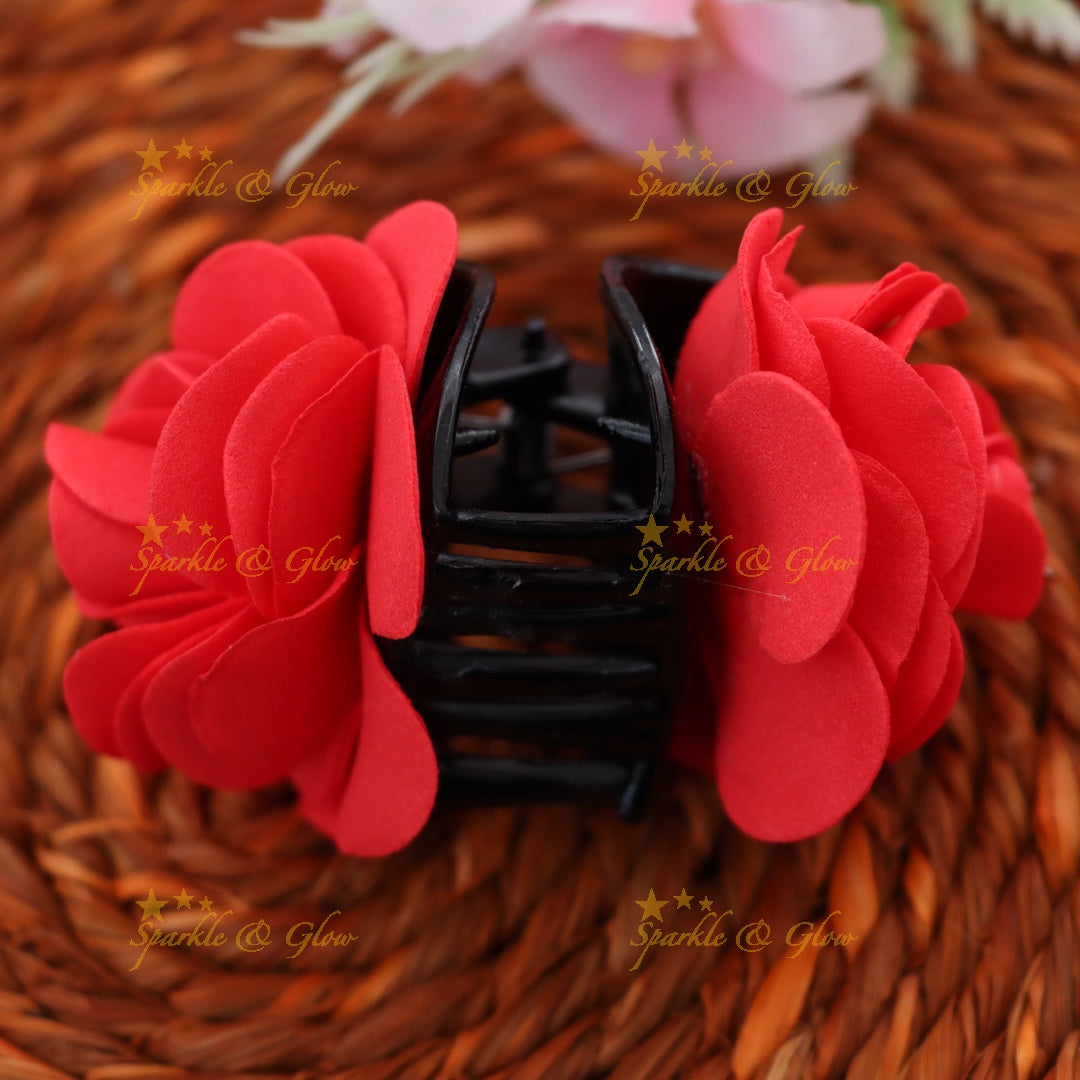 Elegant Floral Hair Clip for Weddings and Festivals