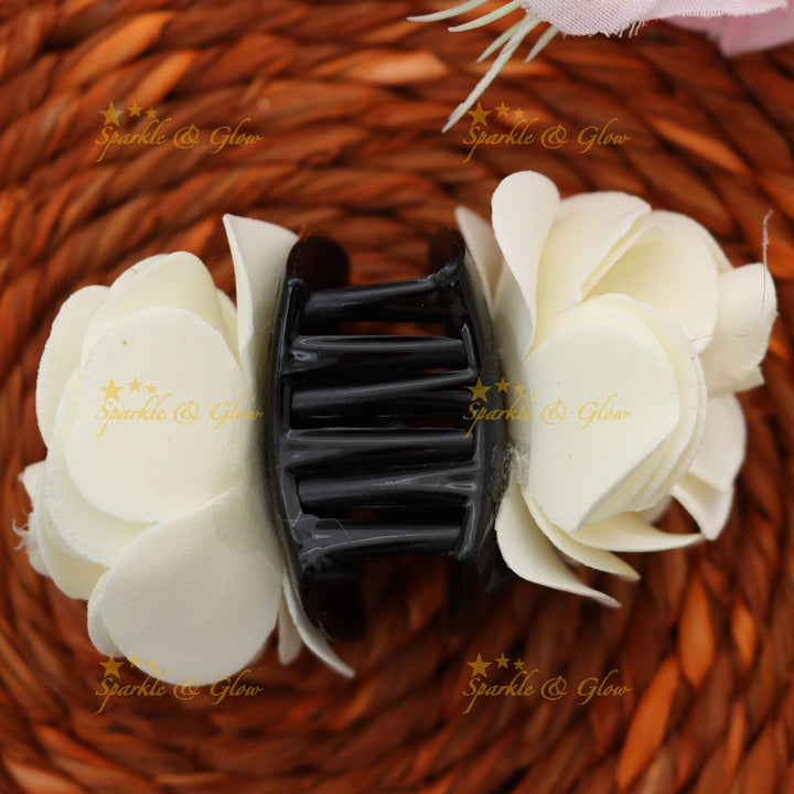 Elegant Floral Hair Clip for Weddings and Festivals