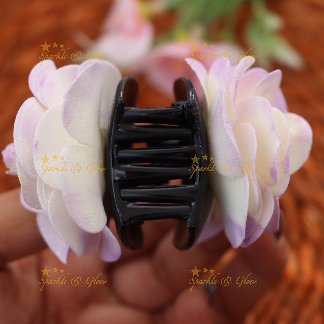 Elegant Floral Hair Clip for Weddings and Festivals