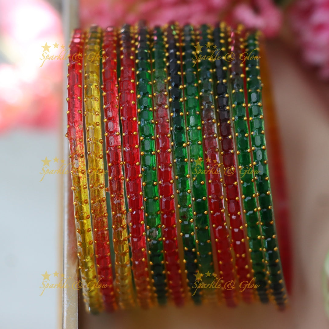 Vibrant Festive Glass Bangles – Gleam in Every Occasion