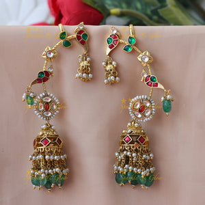 Gold-Plated Cuff Jhumkas for Festive Occasions - Shop Now
