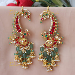 Stunning Gold Cuff Jhumka Earrings for Festivals