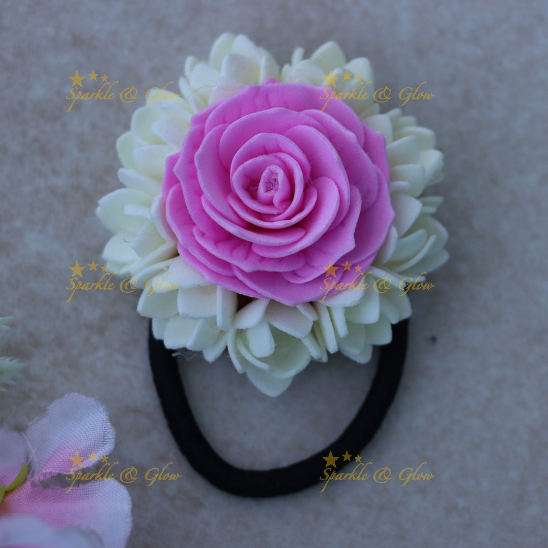 Elegant Rose Jasmine Hair Band - Festive Accessory