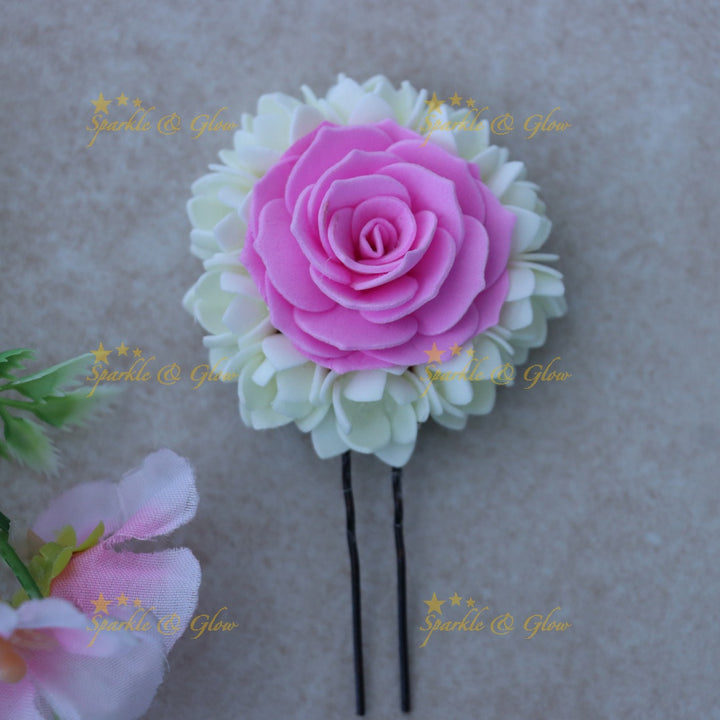 Festive Floral Hairpin - Perfect for Weddings & Events