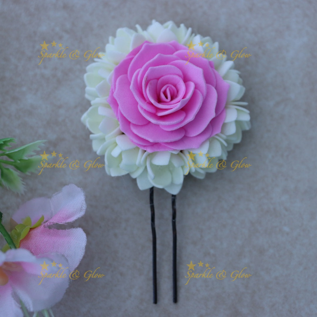 Festive Floral Hairpin - Perfect for Weddings & Events