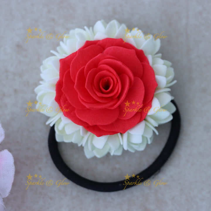 Festive Floral Hair Band - Elegant Jasmine Rose Design