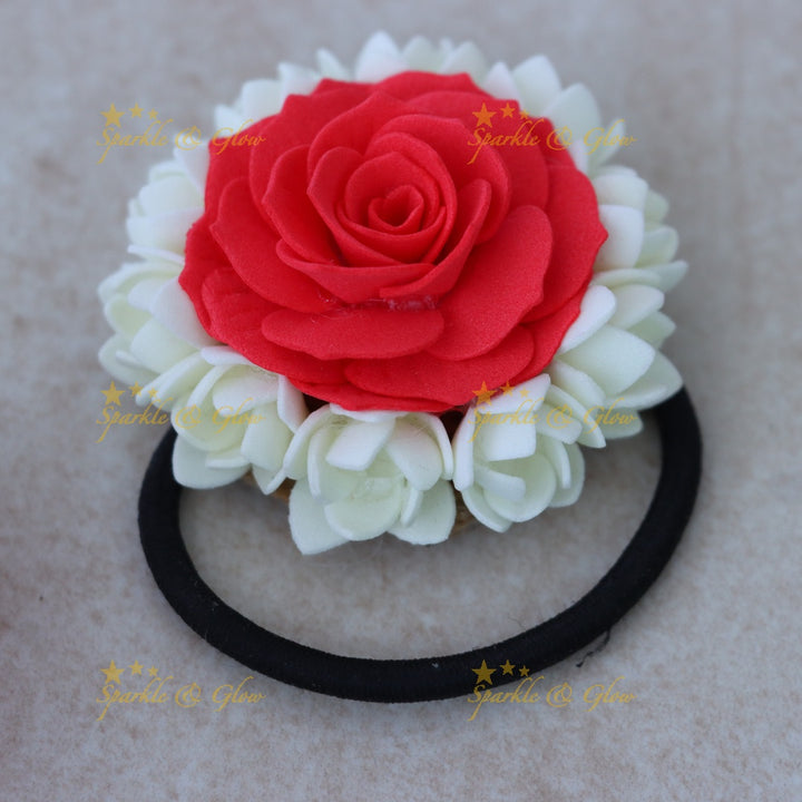 Festive Floral Hair Band - Elegant Jasmine Rose Design