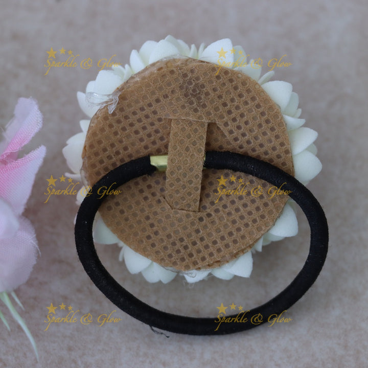 Festive Floral Hair Band - Elegant Jasmine Rose Design