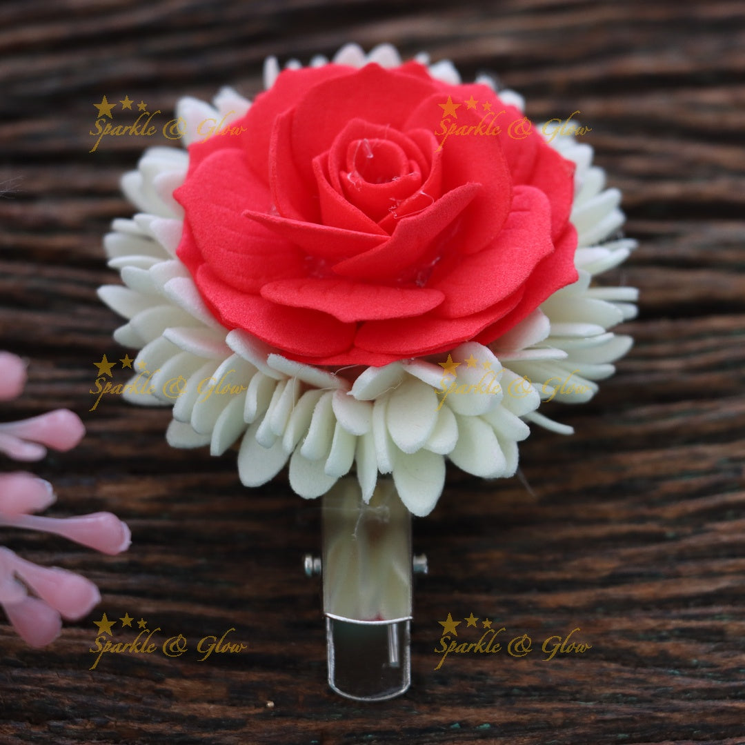 Exquisite Floral Hair Clip for Weddings & Festivals
