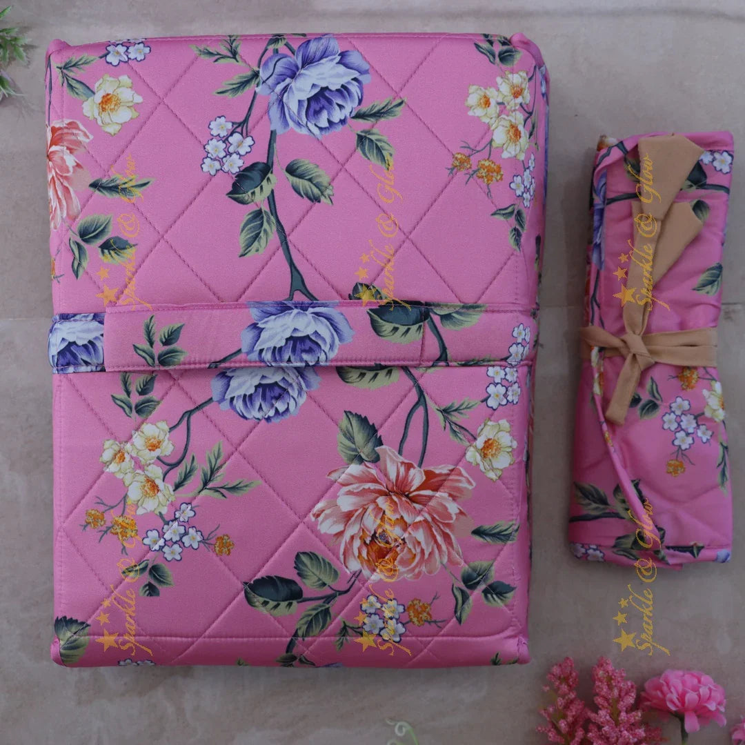 Enchanting Floral Organizer Bag for Weddings & Events