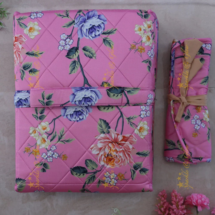 Enchanting Floral Organizer Bag for Weddings & Events