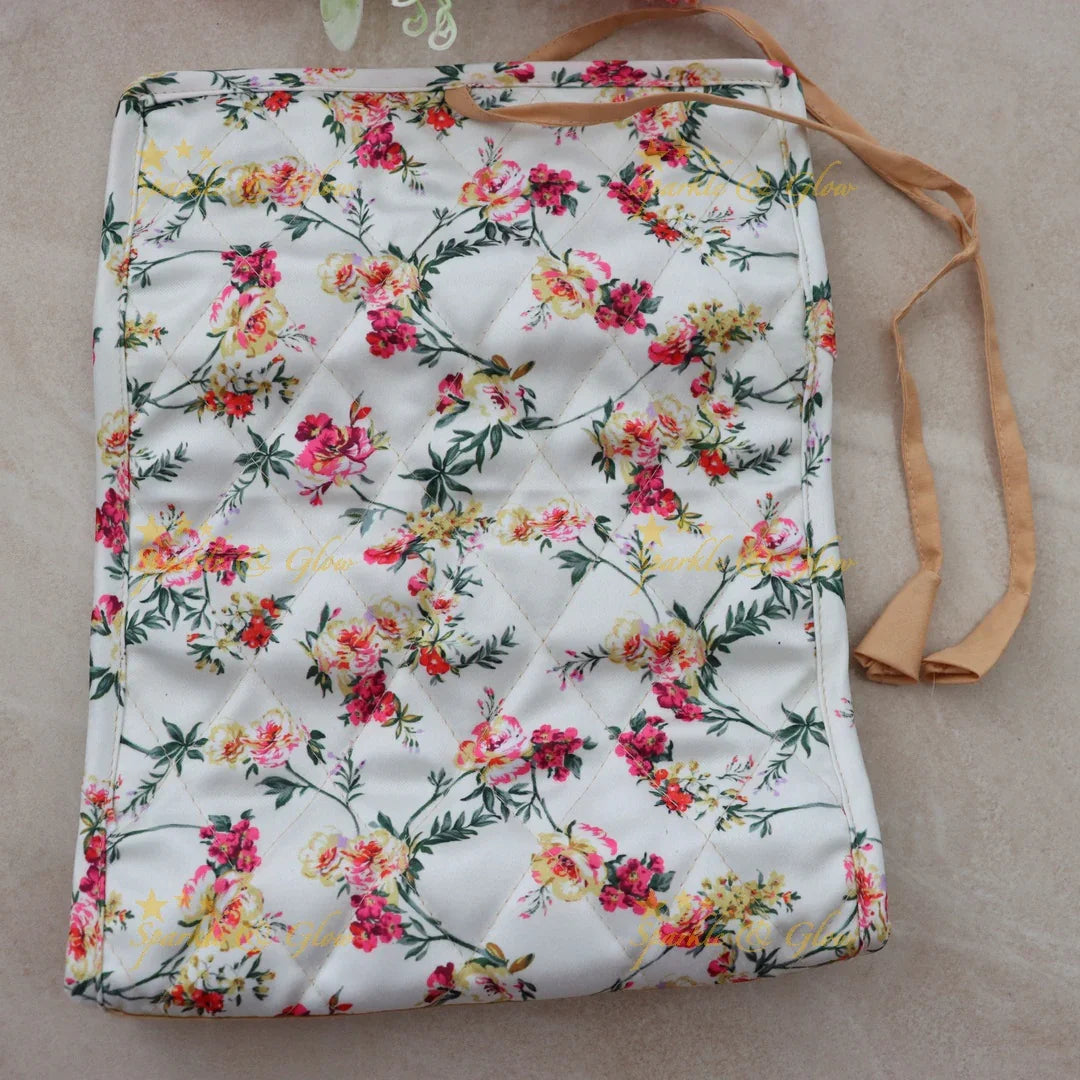 Elegant Floral Jewellery Pouch Organizer