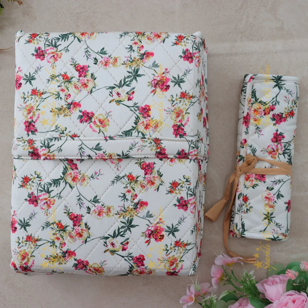 Elegant Floral Jewellery Pouch Organizer