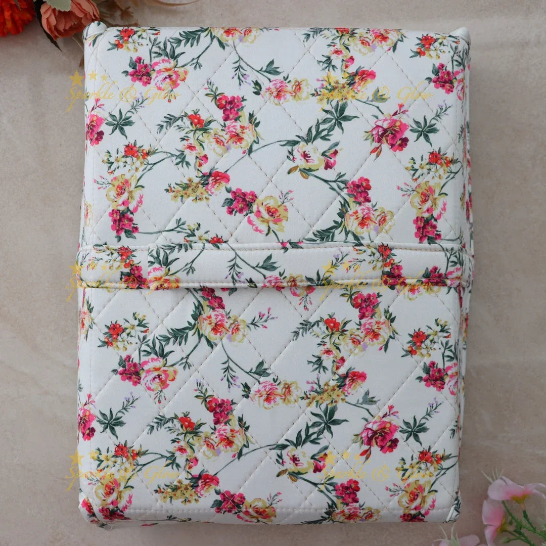 Elegant Floral Jewellery Pouch Organizer