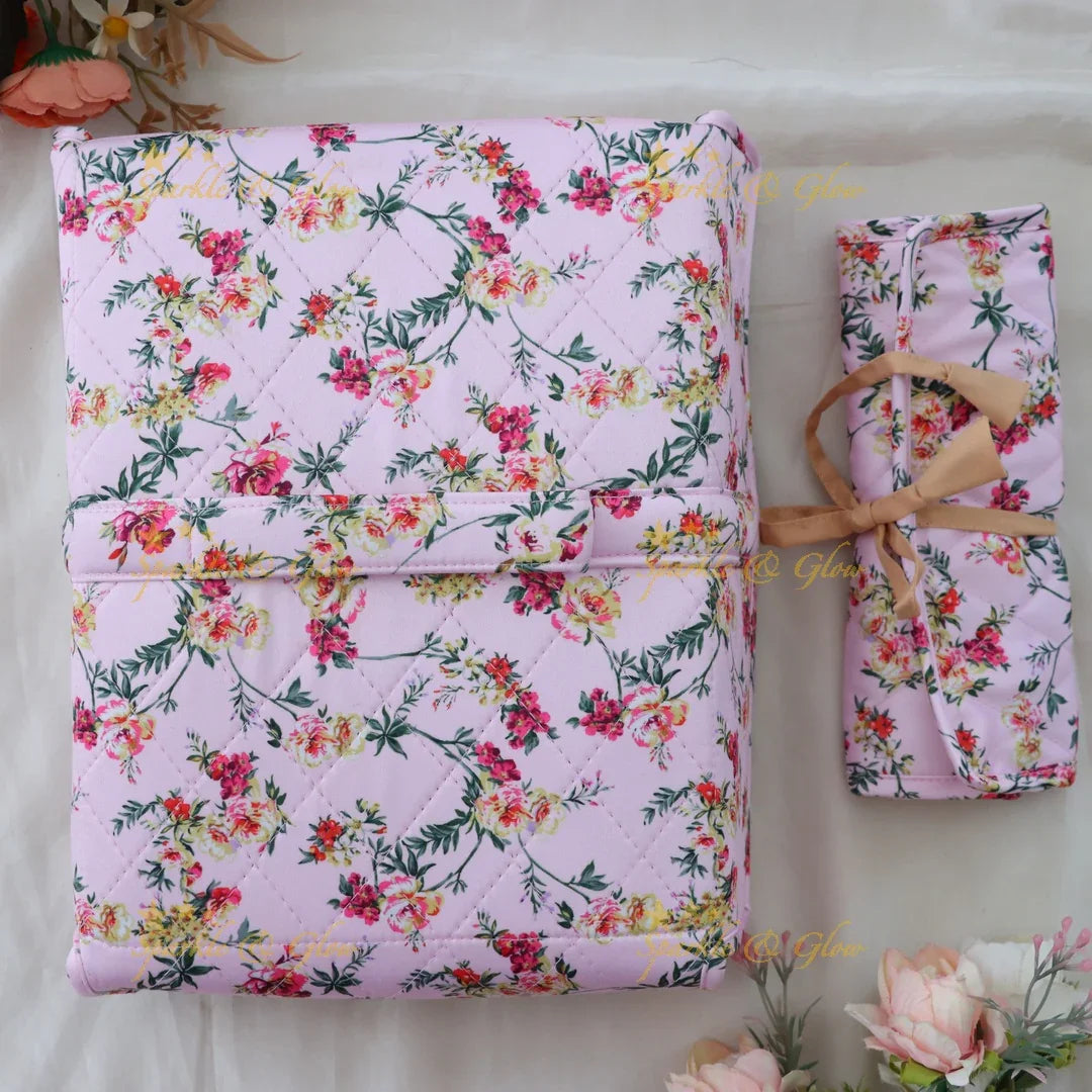 Elegant Floral Jewellery Pouch Organizer