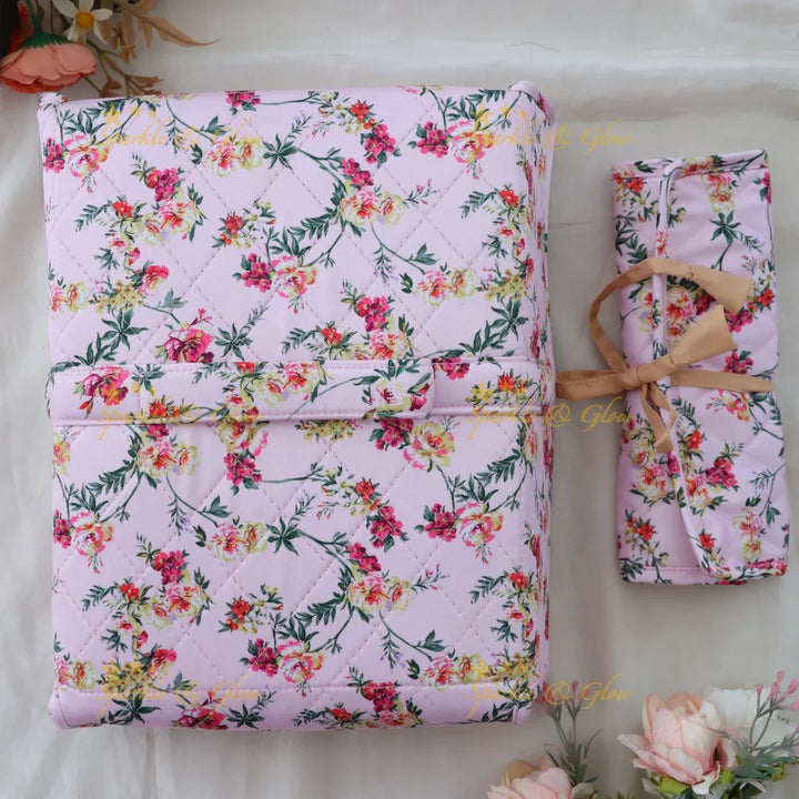 Elegant Floral Jewellery Pouch Organizer