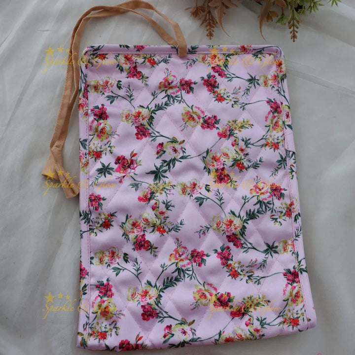 Elegant Floral Jewellery Pouch Organizer