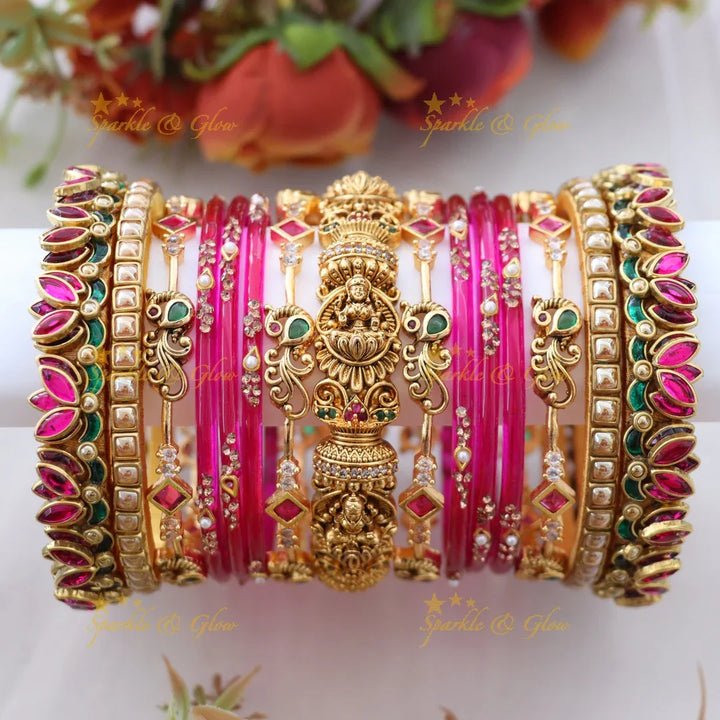 Radiant Bangle Set for Brides | Stunning Gold Imitation ONE HAND