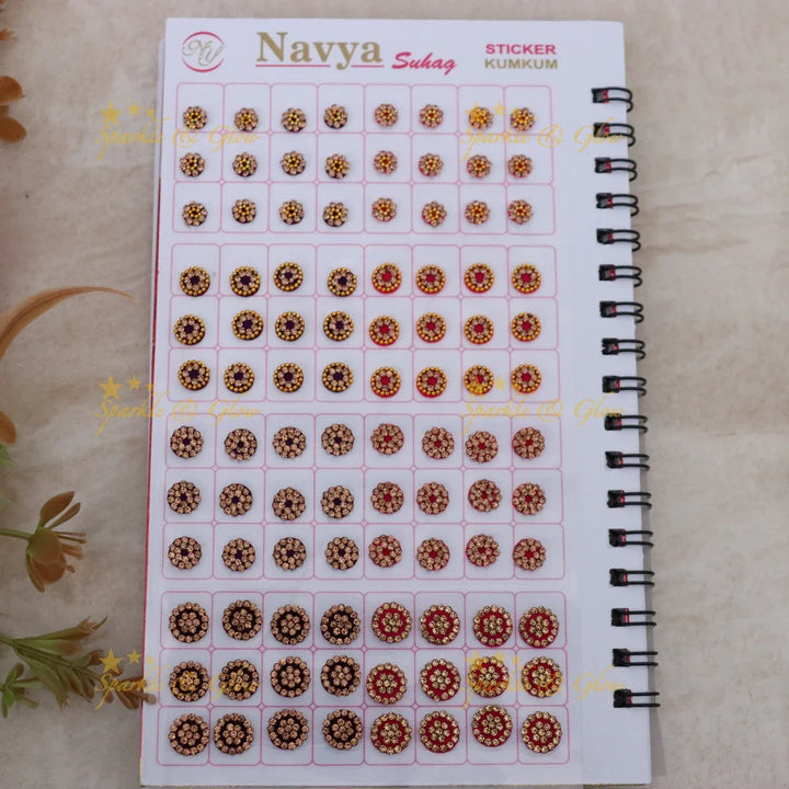 Exquisite Floral Bindi Set for Weddings and Celebrations
