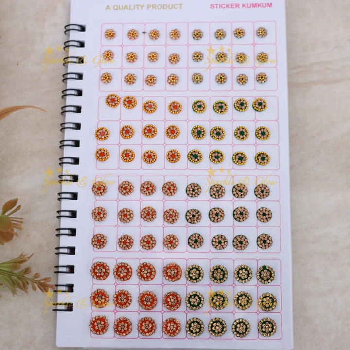 Exquisite Floral Bindi Set for Weddings and Celebrations