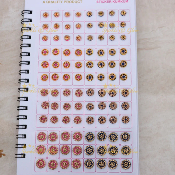 Exquisite Floral Bindi Set for Weddings and Celebrations