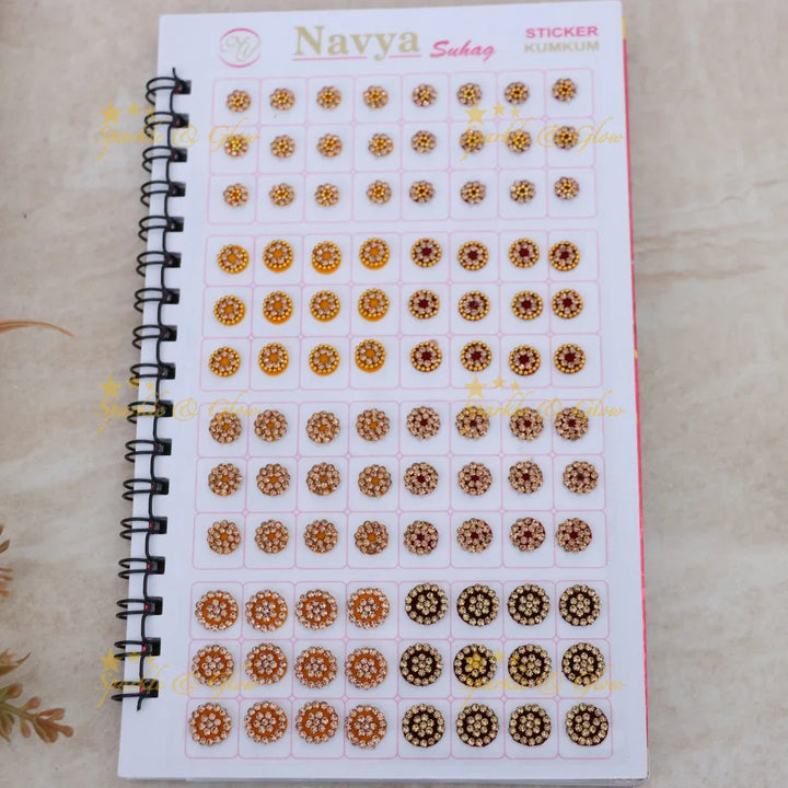 Exquisite Floral Bindi Set for Weddings and Celebrations
