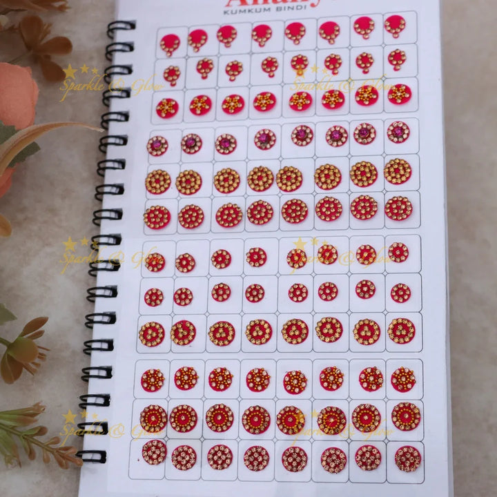 Exquisite Floral Bridal Bindi Set by Sparkle & Glow