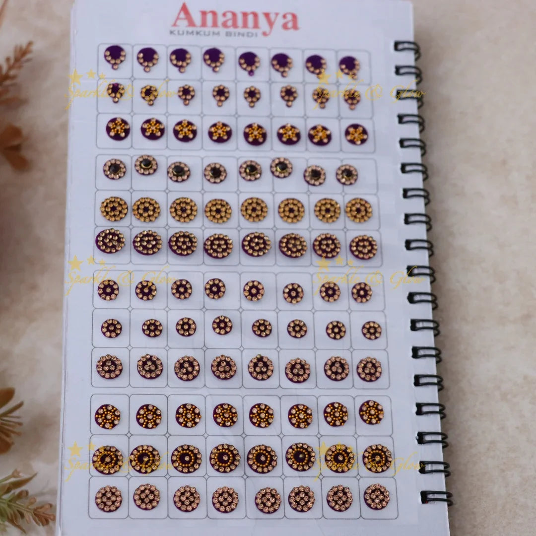 Exquisite Floral Bridal Bindi Set by Sparkle & Glow