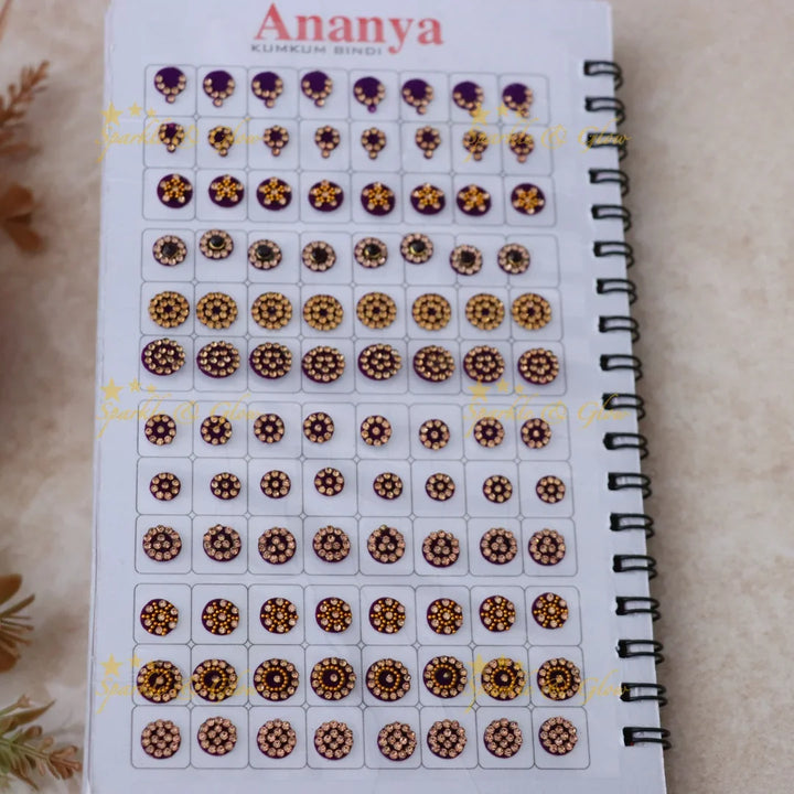 Exquisite Floral Bridal Bindi Set by Sparkle & Glow