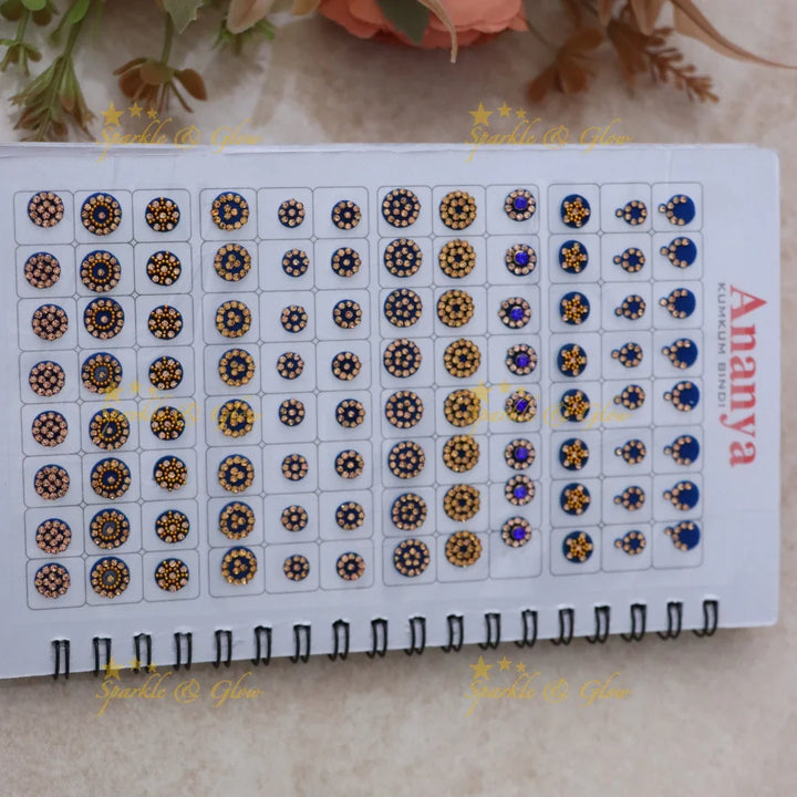 Exquisite Floral Bridal Bindi Set by Sparkle & Glow
