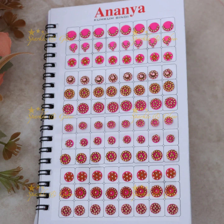 Exquisite Floral Bridal Bindi Set by Sparkle & Glow