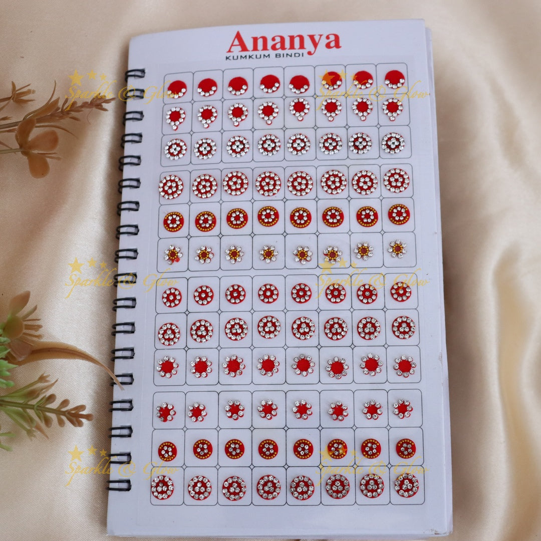 Multicolor Bridal Bindi Set - Perfect for Weddings & Festive Looks