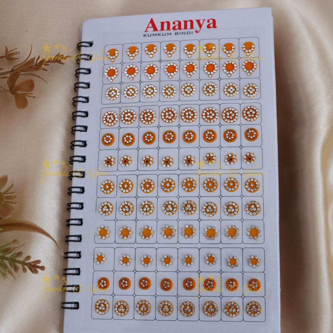 Multicolor Bridal Bindi Set - Perfect for Weddings & Festive Looks