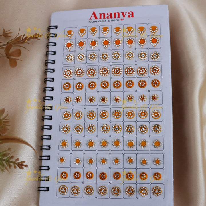 Multicolor Bridal Bindi Set - Perfect for Weddings & Festive Looks