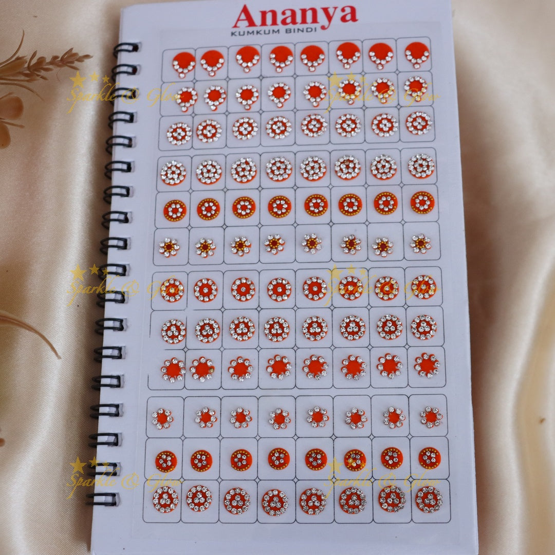 Multicolor Bridal Bindi Set - Perfect for Weddings & Festive Looks