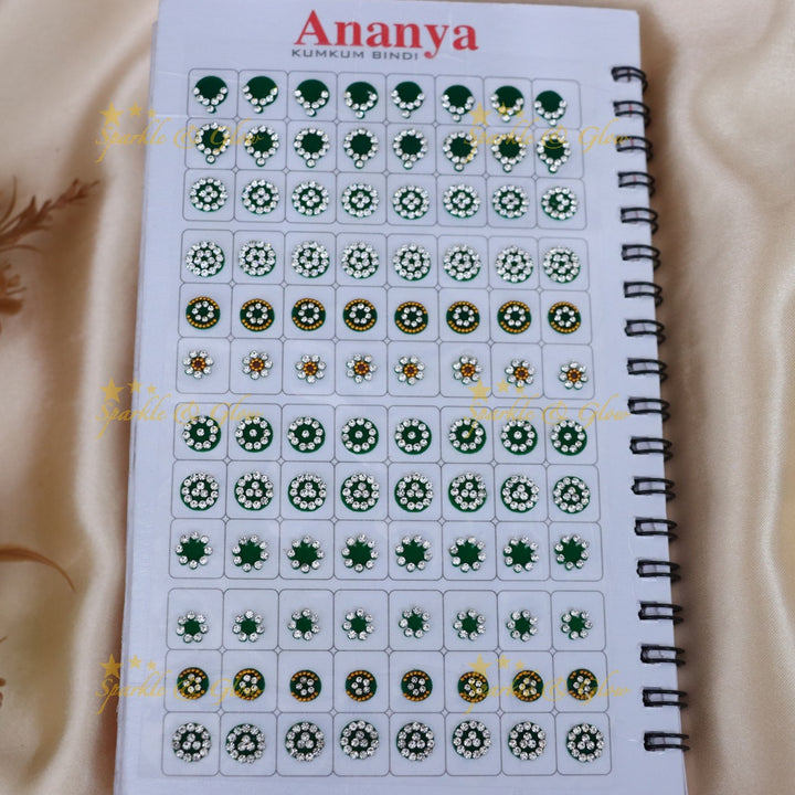 Multicolor Bridal Bindi Set - Perfect for Weddings & Festive Looks